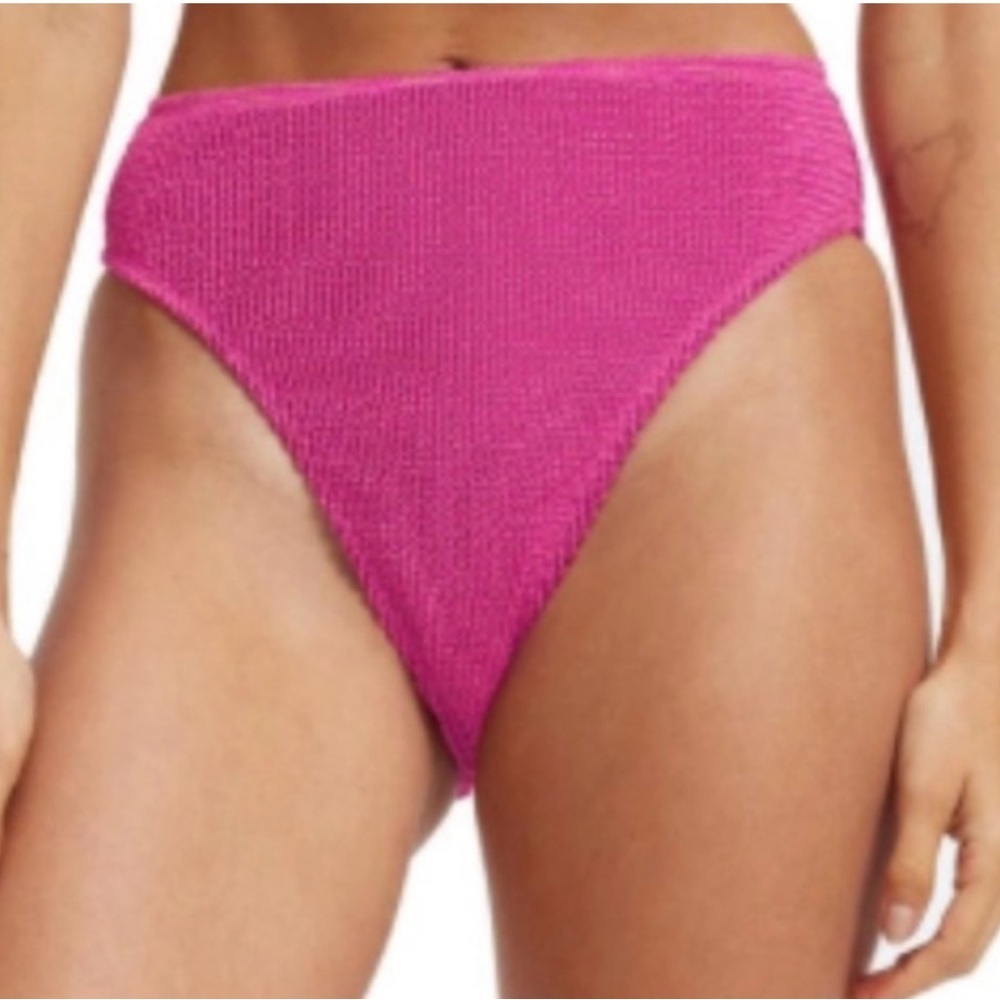 NWT Good American Hawaiian Pink‎ Better Bikini Bottom Swim GSW0145LV Size S/M